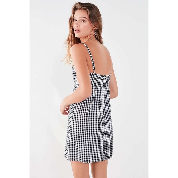 Black White Gingham Mini Dress - Picture 6 of 6